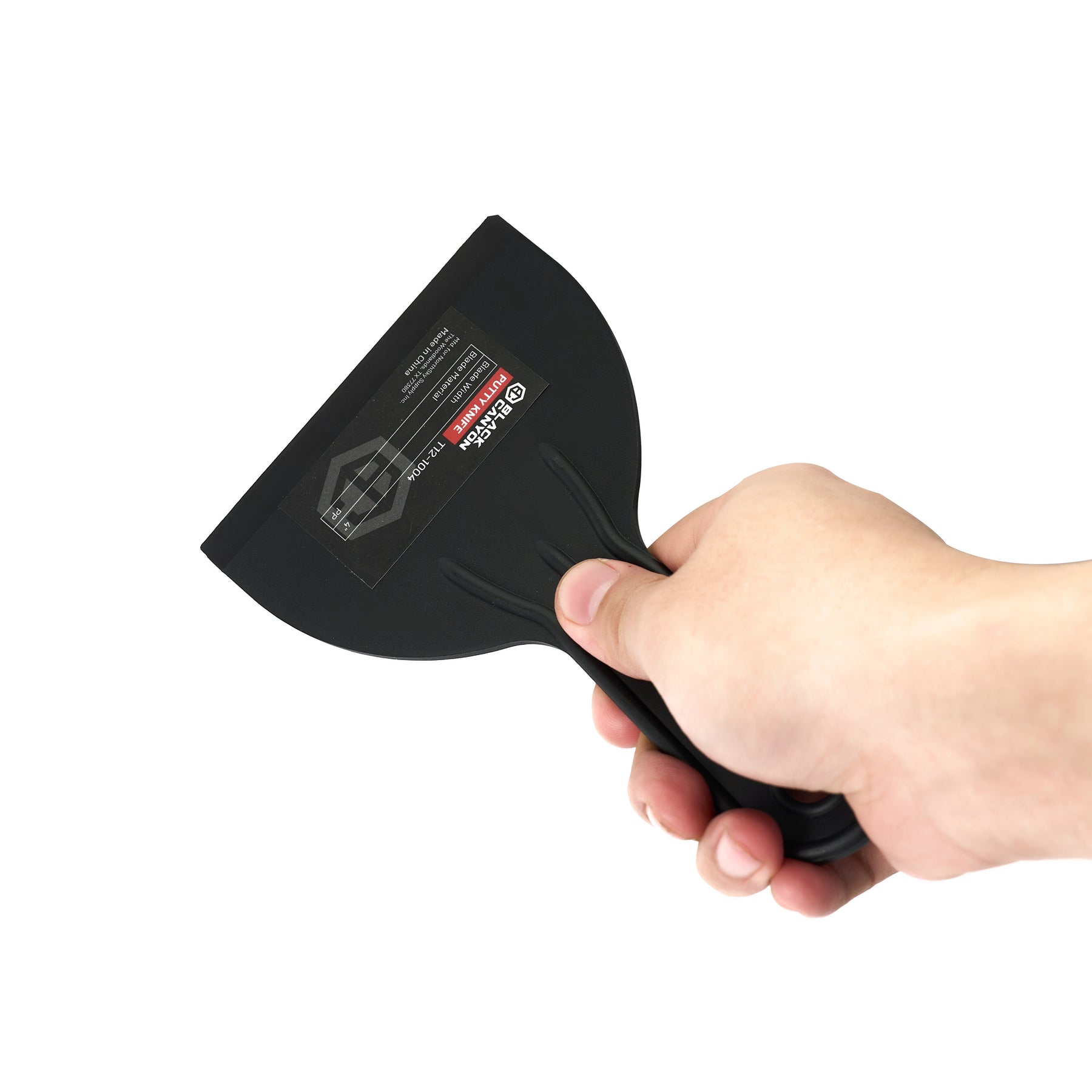 4" Putty Knife, Black, Plastic