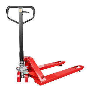 Standard Manual Pallet Jack, 48" x 27", 5500lb Capacity, Red