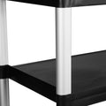 Dual-Handle Utility Service Cart, 3 Shelves, 400 lb. Capacity