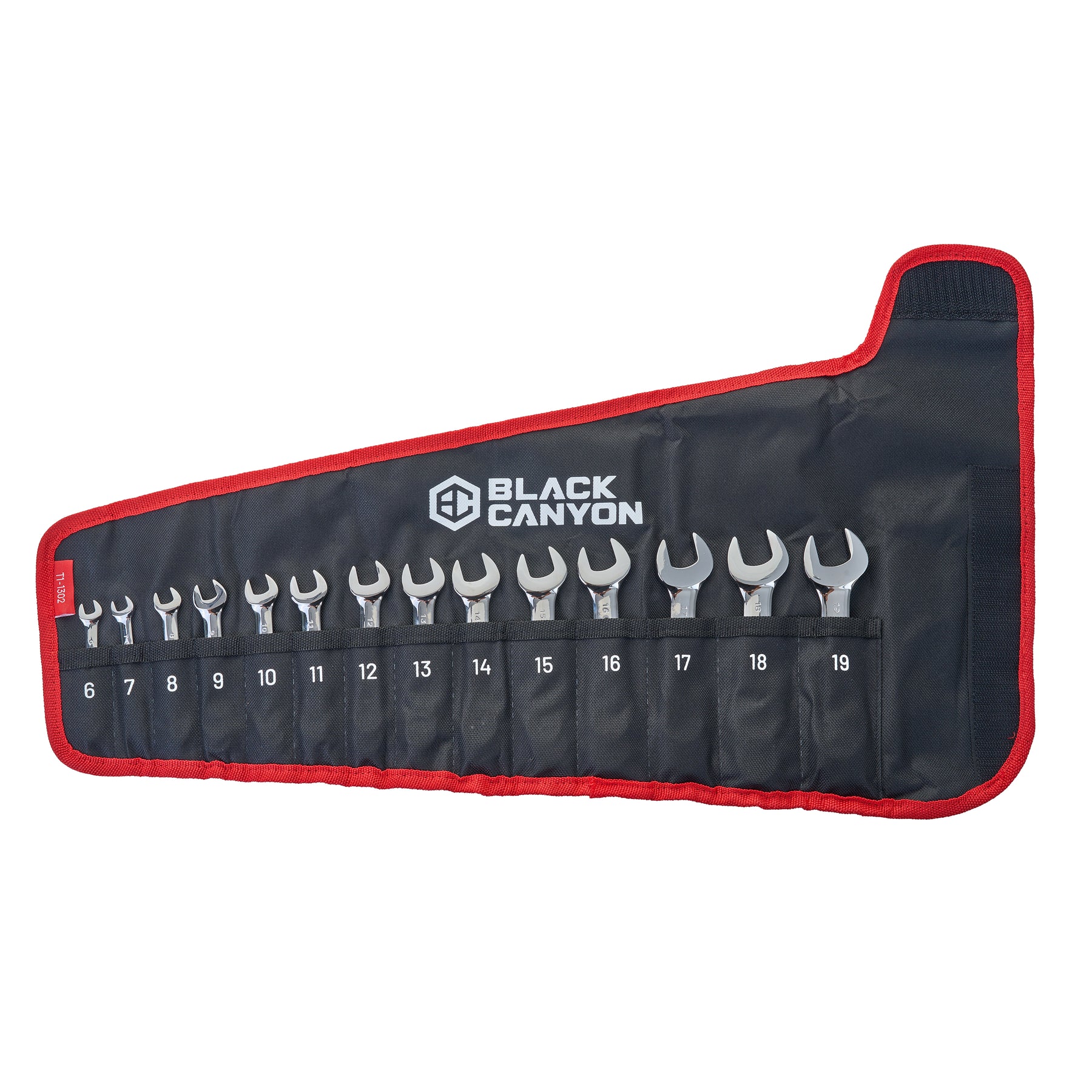 14-Piece Metric Stubby Combination Wrench Set with Pouch