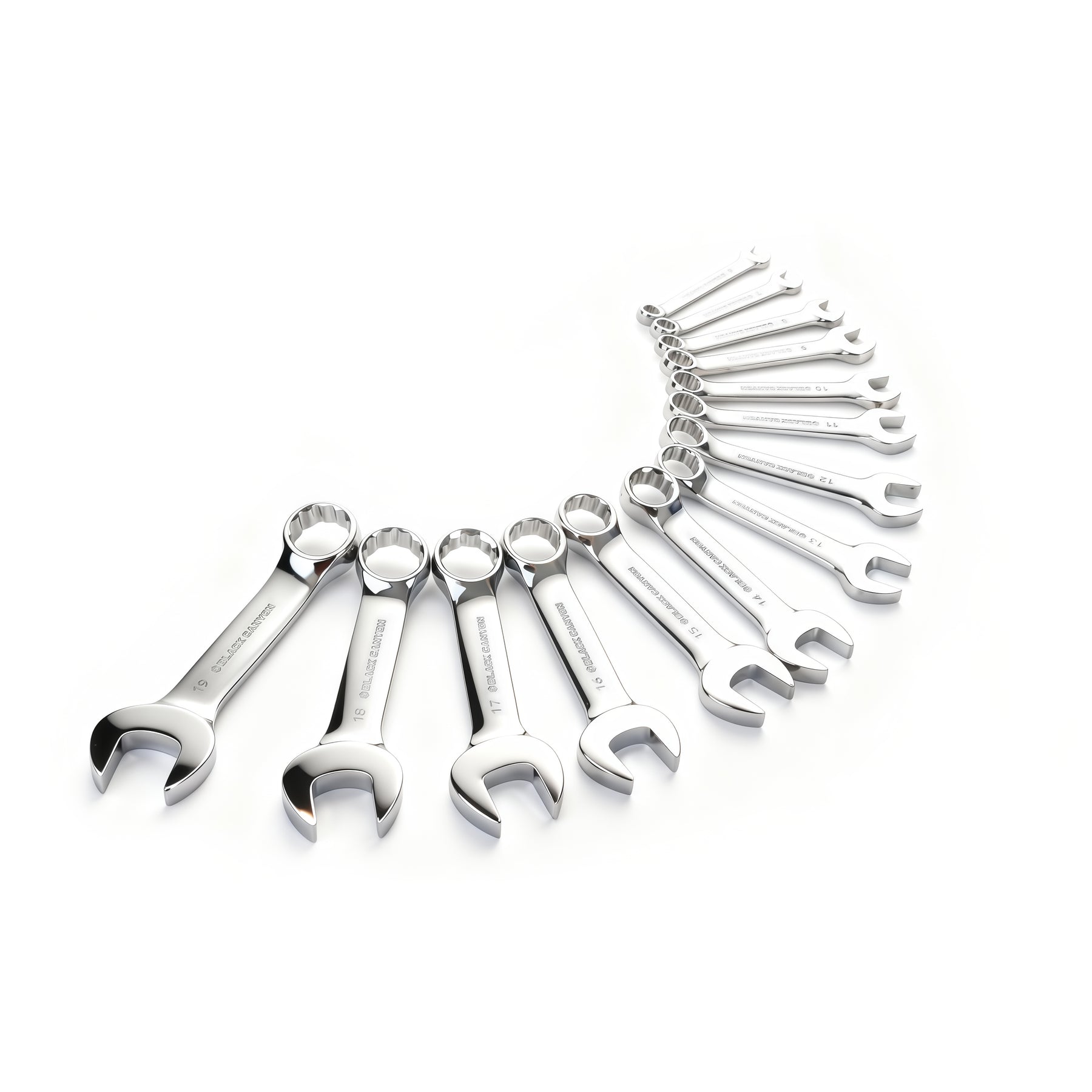 14-Piece Metric Stubby Combination Wrench Set with Pouch