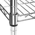 2-Shelf Chrome Utility Cart w/ Wheels, 550lb Capacity, 24" x 18" x 38"