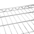 2-Shelf Chrome Utility Cart w/ Wheels, 550lb Capacity, 24" x 18" x 38"