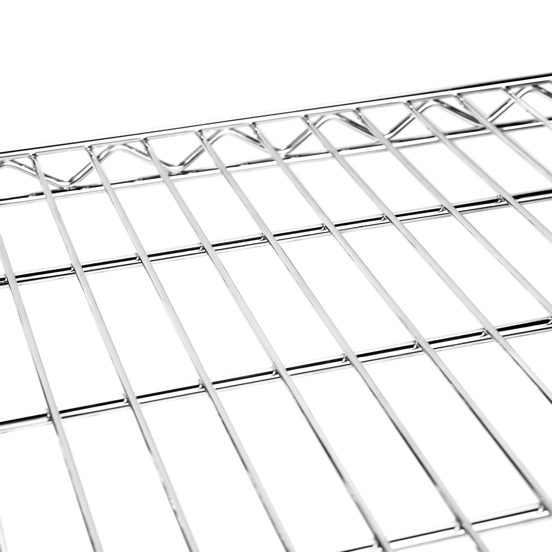 2-Shelf Chrome Utility Cart w/ Wheels, 550lb Capacity, 24" x 18" x 38"