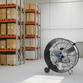 42 in Portable Drum Fan, 30,000 CFM, 2 Speeds, 1/2 HP