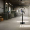 30 in Non-Oscillating Pedestal Fan, 7,250 CFM, 2 Speeds, 1/4 HP