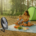 12 in Workstation Floor Fan, 1,200 CFM, 3 Speeds, 1/12 HP