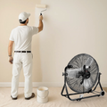 24 in Workstation Floor Fan, 4,950 CFM, 3 Speeds, 1/4 HP