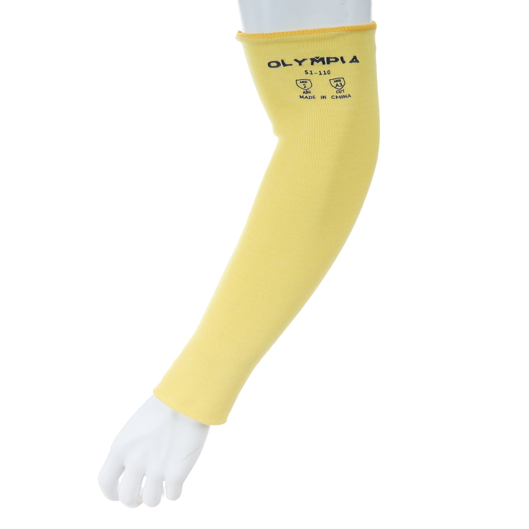 Cut-Resistant Sleeves, Aramid, Cut Level A3, 18" Length, 1 pair