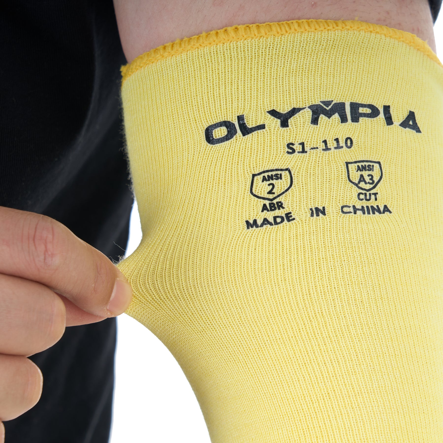 Cut-Resistant Sleeves, Aramid, Cut Level A3, 18" Length, 1 pair