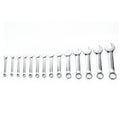 25-Piece SAE/Metric Stubby Combination Wrench Set with Pouch
