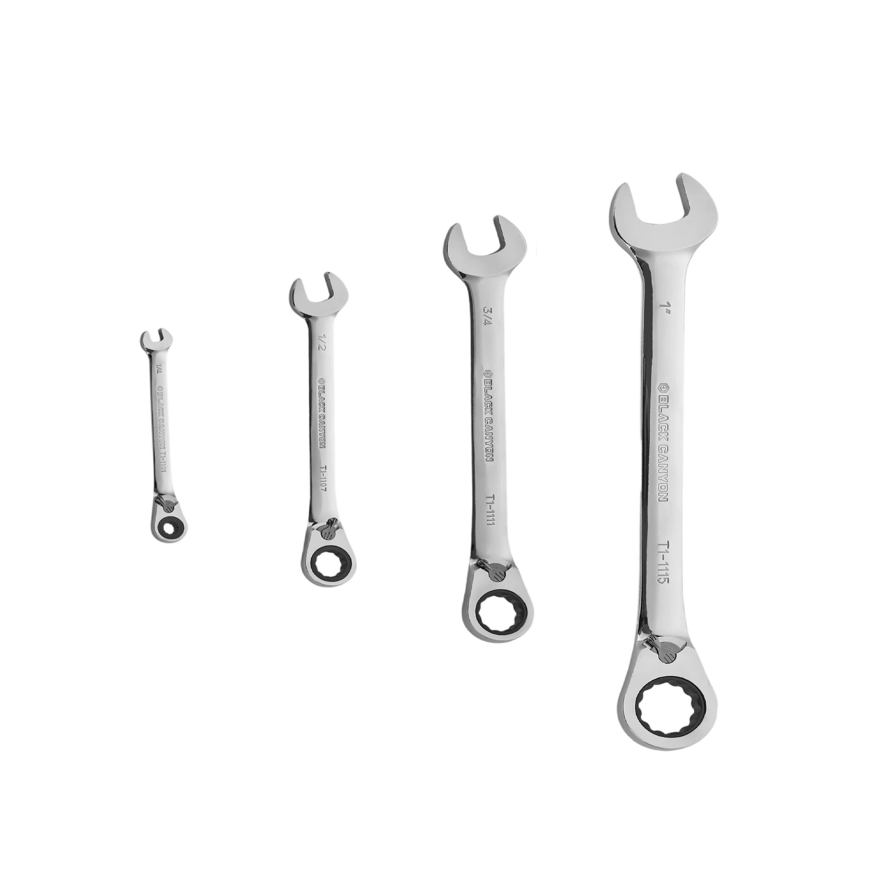12-Piece SAE Ratcheting Combination Wrench Set