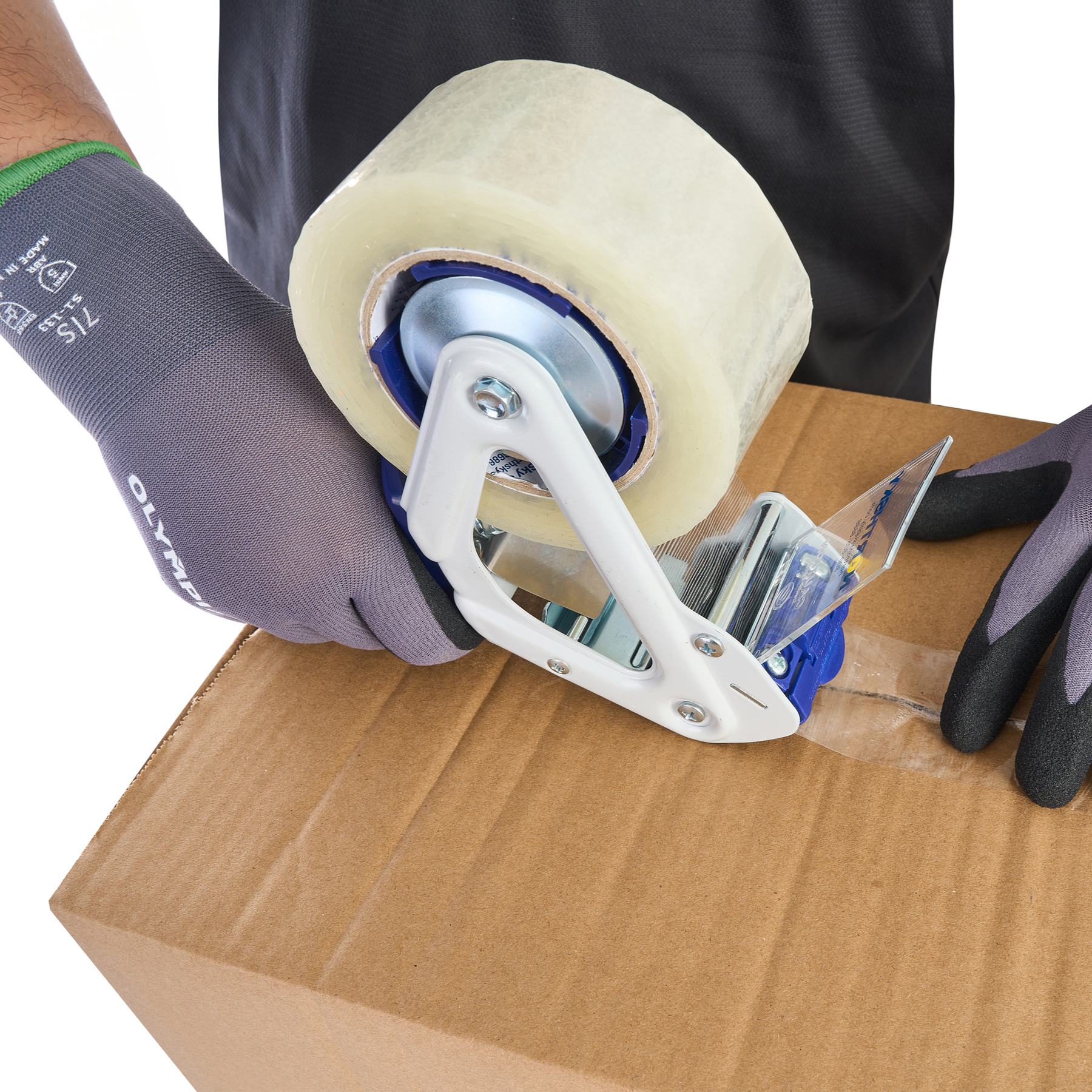 Nitrile Dipped Knit Gloves, S, Sandy, Gray / Black, 12-Pair Pack