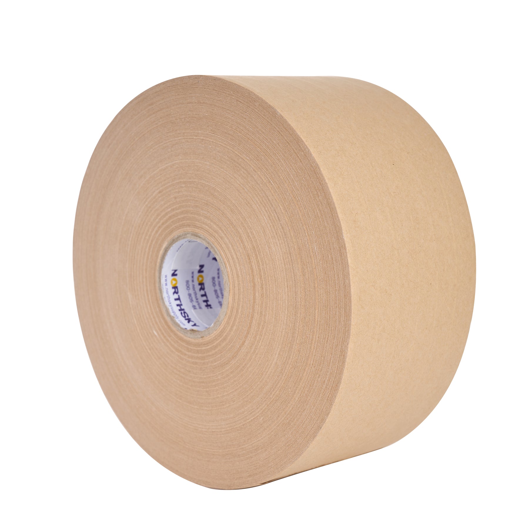 Water-Activated Kraft Tape, 75+ lbs/in Tensile Strength, 3" x 450', 1 Roll