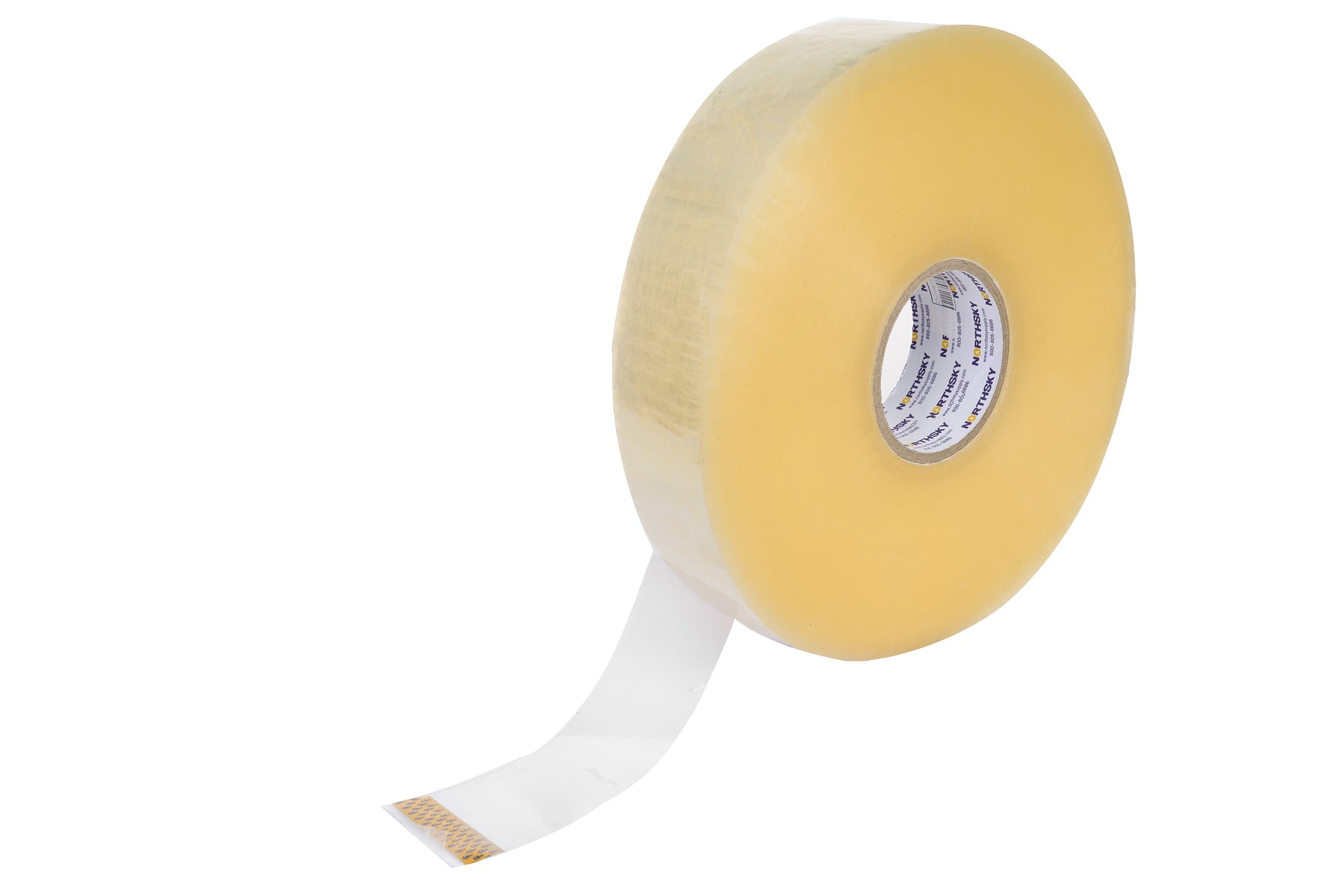 2 in Hot Melt Packaging Tape, Clear, 2 mil, Machine Length 1000 yd Roll