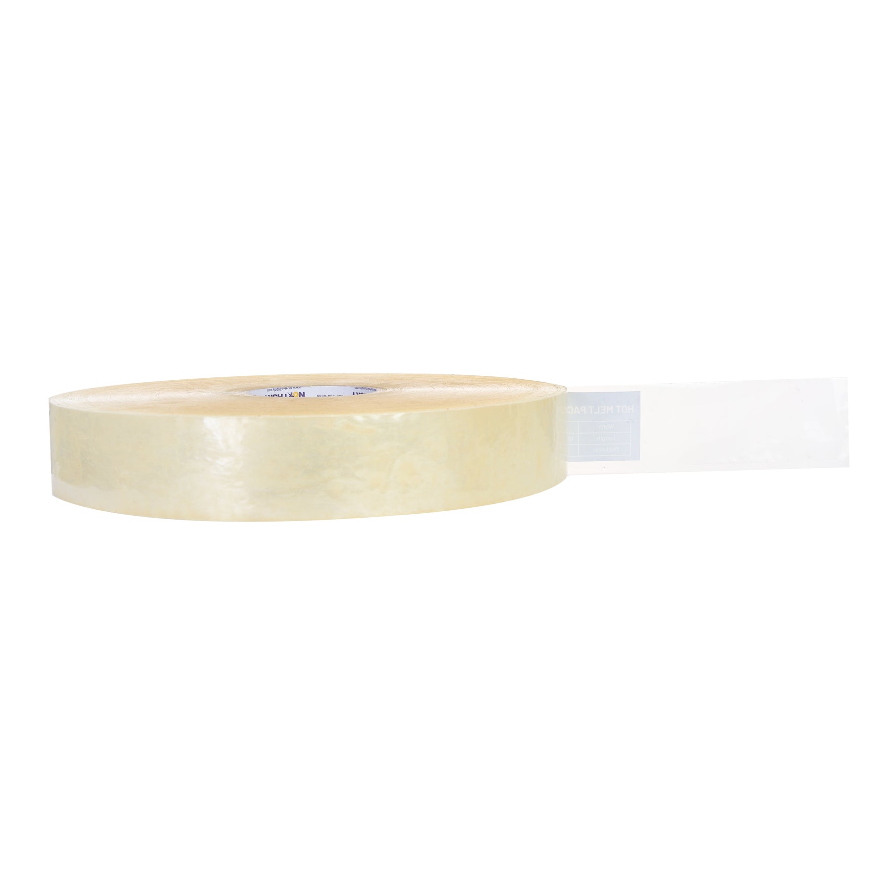 2 in Hot Melt Packaging Tape, Clear, 2.6 mil, Machine Length 1000 yd Roll