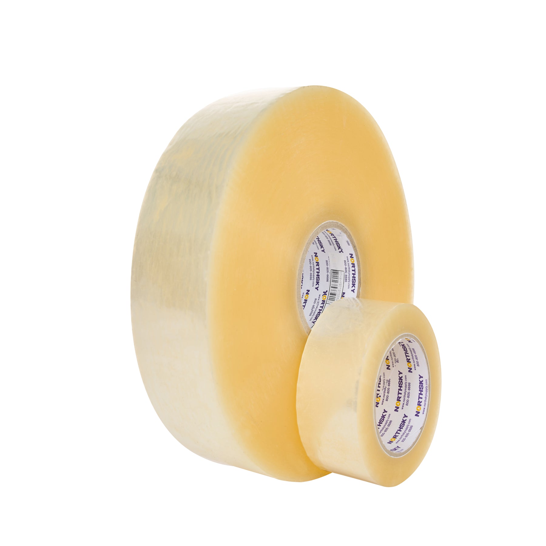 2 in Hot Melt Packaging Tape, Clear, 2.6 mil, Machine Length 1000 yd Roll