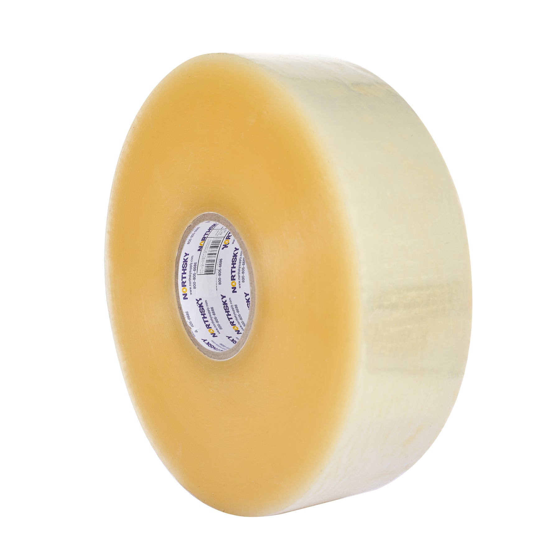 3 in Hot Melt Packaging Tape, Clear, 2.6 mil, Machine Length 1000 yd Roll