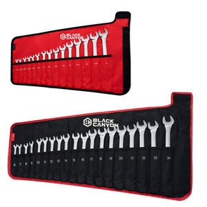 34-Piece SAE/Metric Combination Wrench Set with Pouch