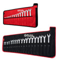 34-Piece SAE/Metric Combination Wrench Set with Pouch