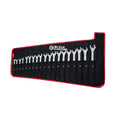 34-Piece SAE/Metric Combination Wrench Set with Pouch