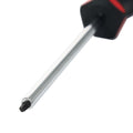 Magnetic Square Screwdriver #1 - Soft Grip Ergonomic Handle, 4 in Shank, 8-1/4 in Overall