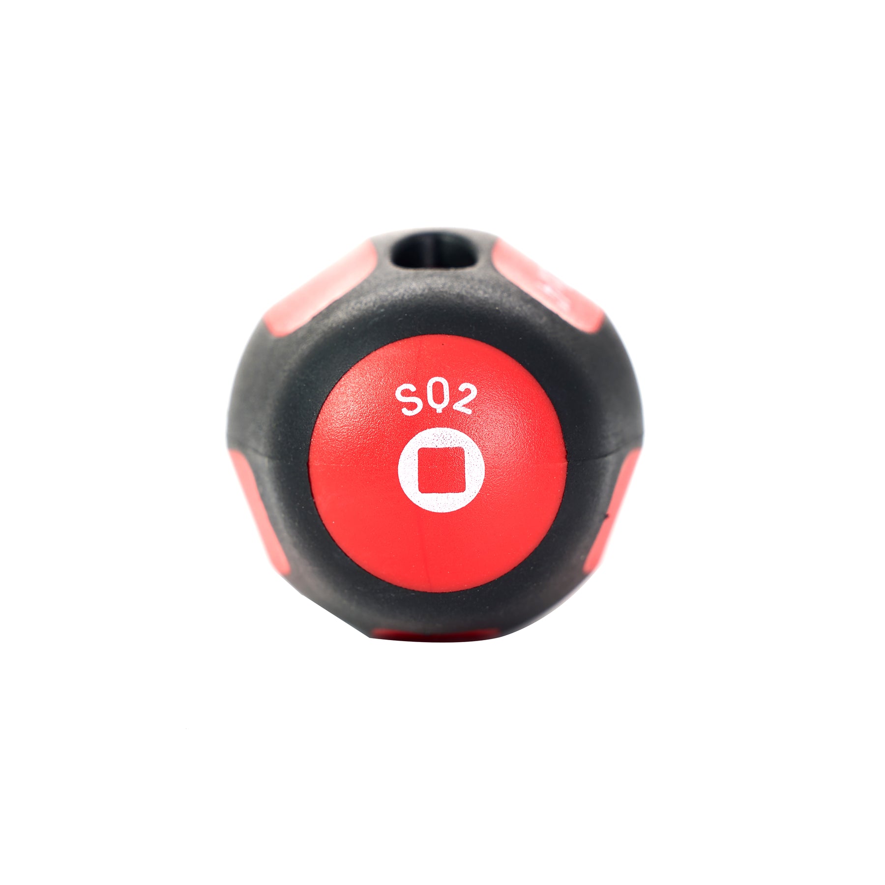 Magnetic Square Screwdriver #2 - Soft Grip Ergonomic Handle, 4 in Shank, 8-1/4 in Overall