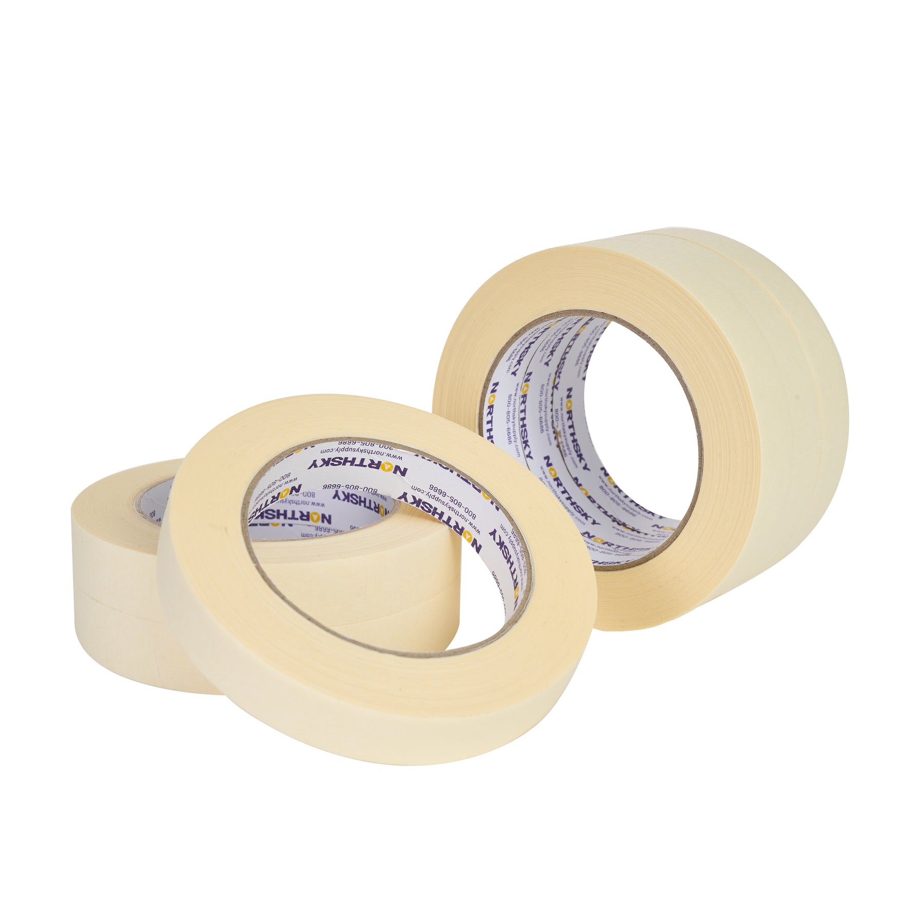Masking Tape, 3/4" x 60 yds, 6 Rolls