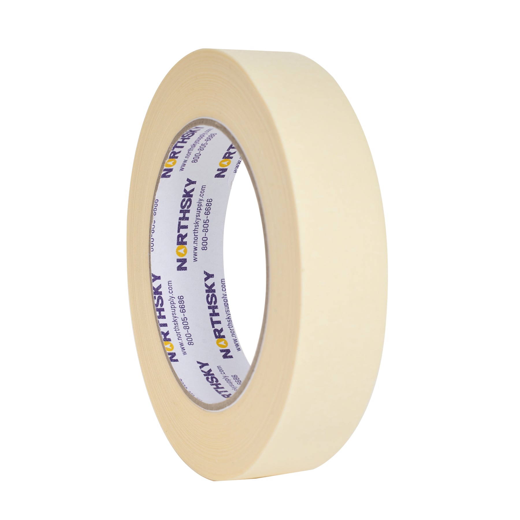 Masking Tape, 1" x 60 yds, 6 rolls