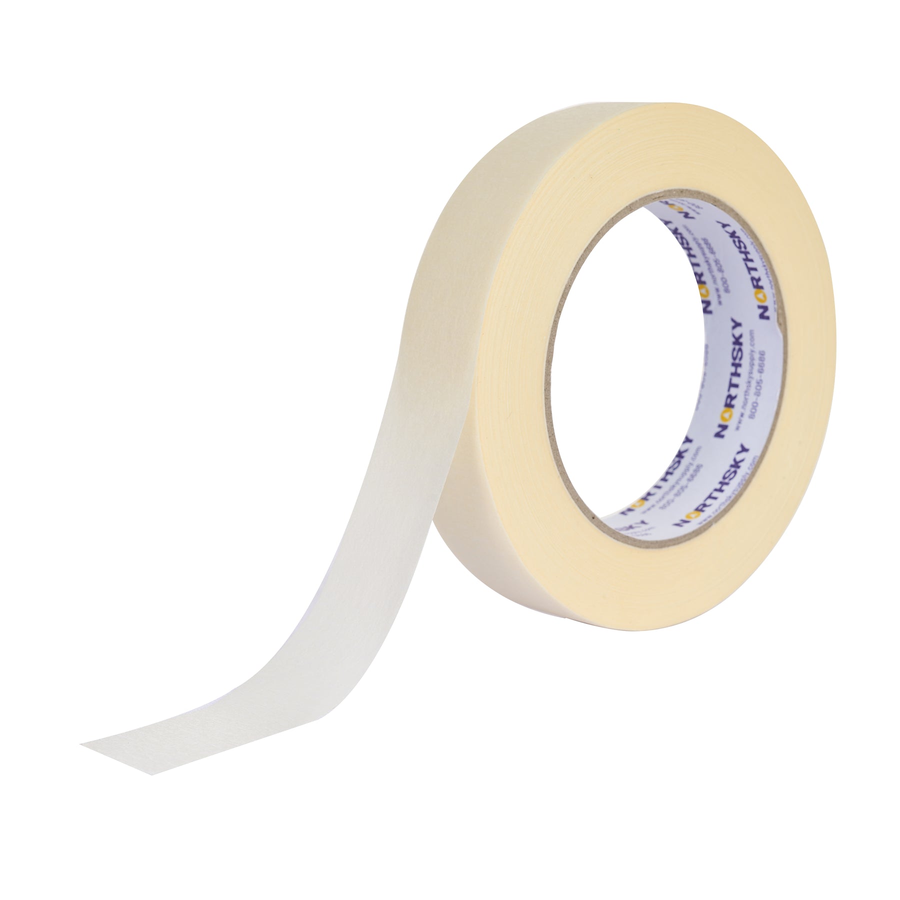 Masking Tape, 1" x 60 yds, 6 rolls
