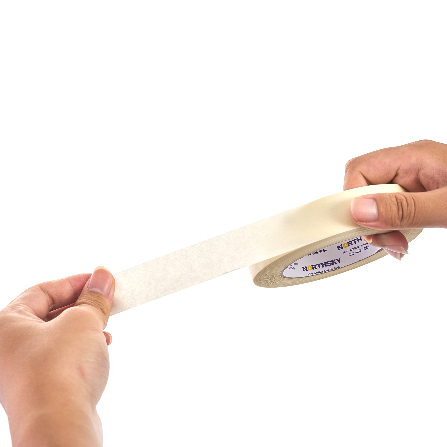 Masking Tape, 1" x 60 yds, 6 rolls