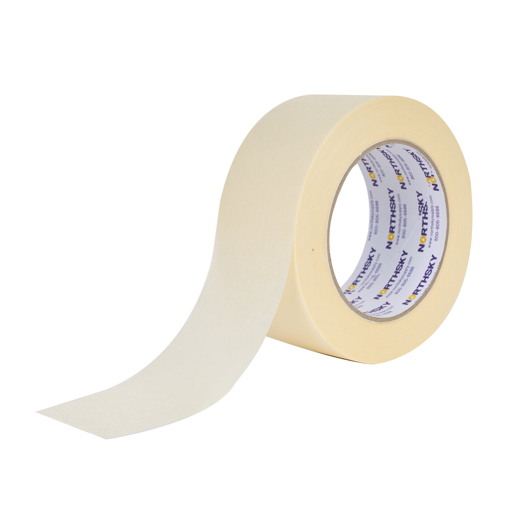 Masking Tape, 2" x 60 yds, 6 Rolls