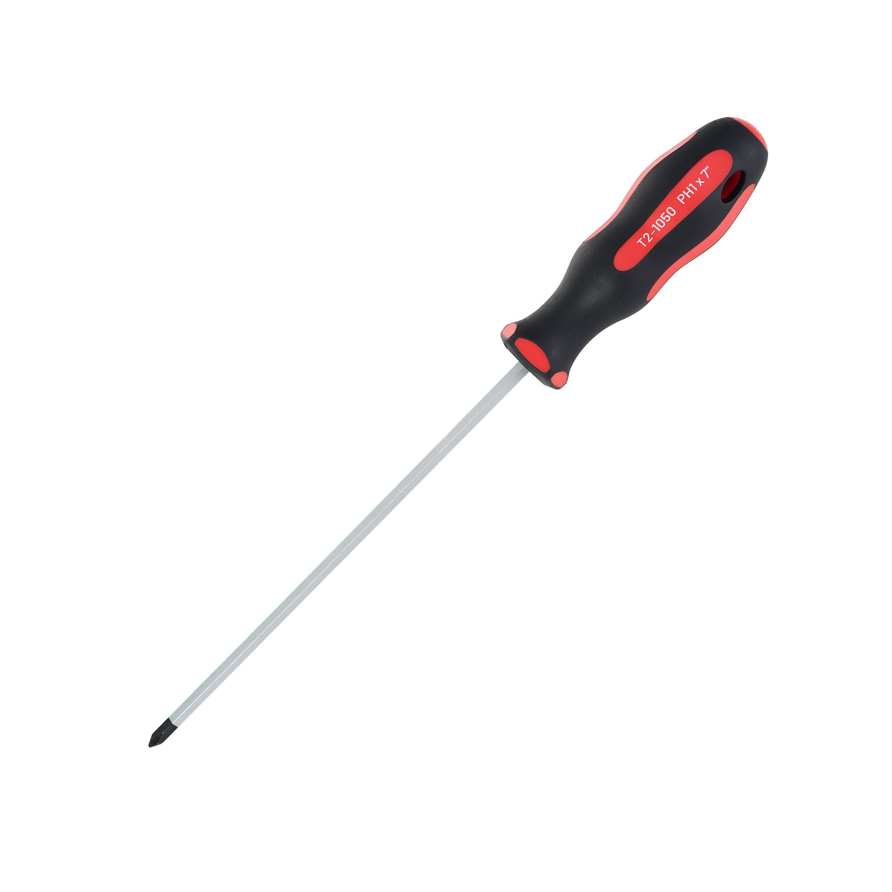 Phillips Extended Length Screwdriver #1, Soft Grip Ergonomic Handle, 7 in Shank, 10-13/16 in Overall