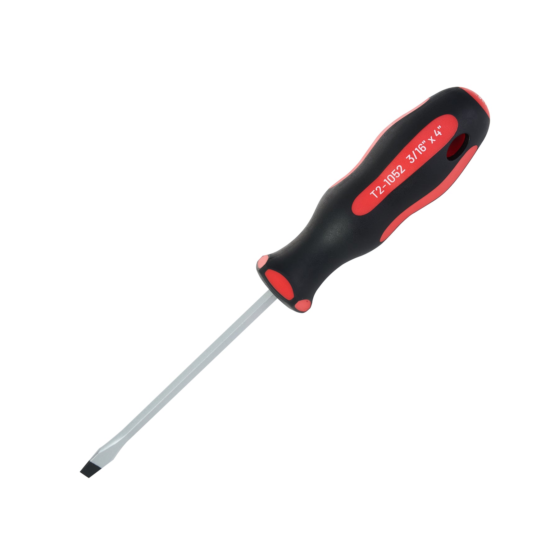 Magnetic Slotted Screwdriver 3/16 – Soft Grip Ergonomic Handle, 4 in Shank,  7-15/16 in Overall