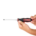 Magnetic Slotted Screwdriver 3/16 – Soft Grip Ergonomic Handle, 4 in Shank,  7-15/16 in Overall