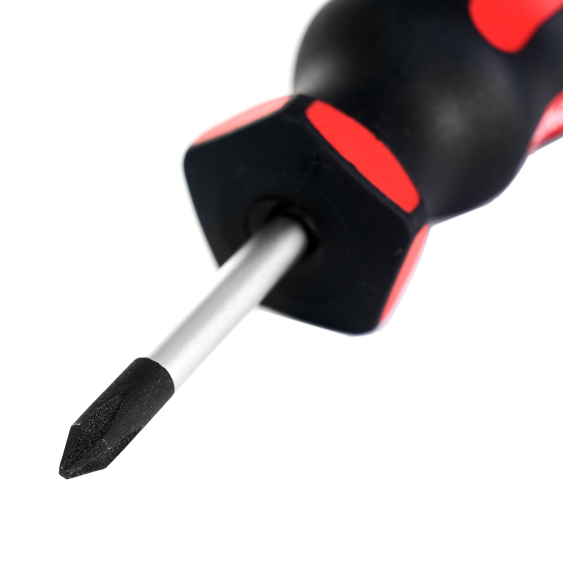 Magnetic Phillips Stubby Screwdriver #1 – Soft Grip Ergonomic Handle, 1-1/2 in Shank, 4 in Overall