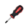 Magnetic Phillips Stubby Screwdriver #2 – Soft Grip Ergonomic Handle, 1-1/2 in Shank, 4 in Overall