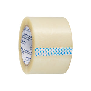 3 in Hot Melt Packaging Tape, Clear, 2 mil, 110 yd Roll