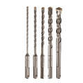 5-Piece SDS-Plus Carbide Rotary Hammer Masonry Drill Bit Set