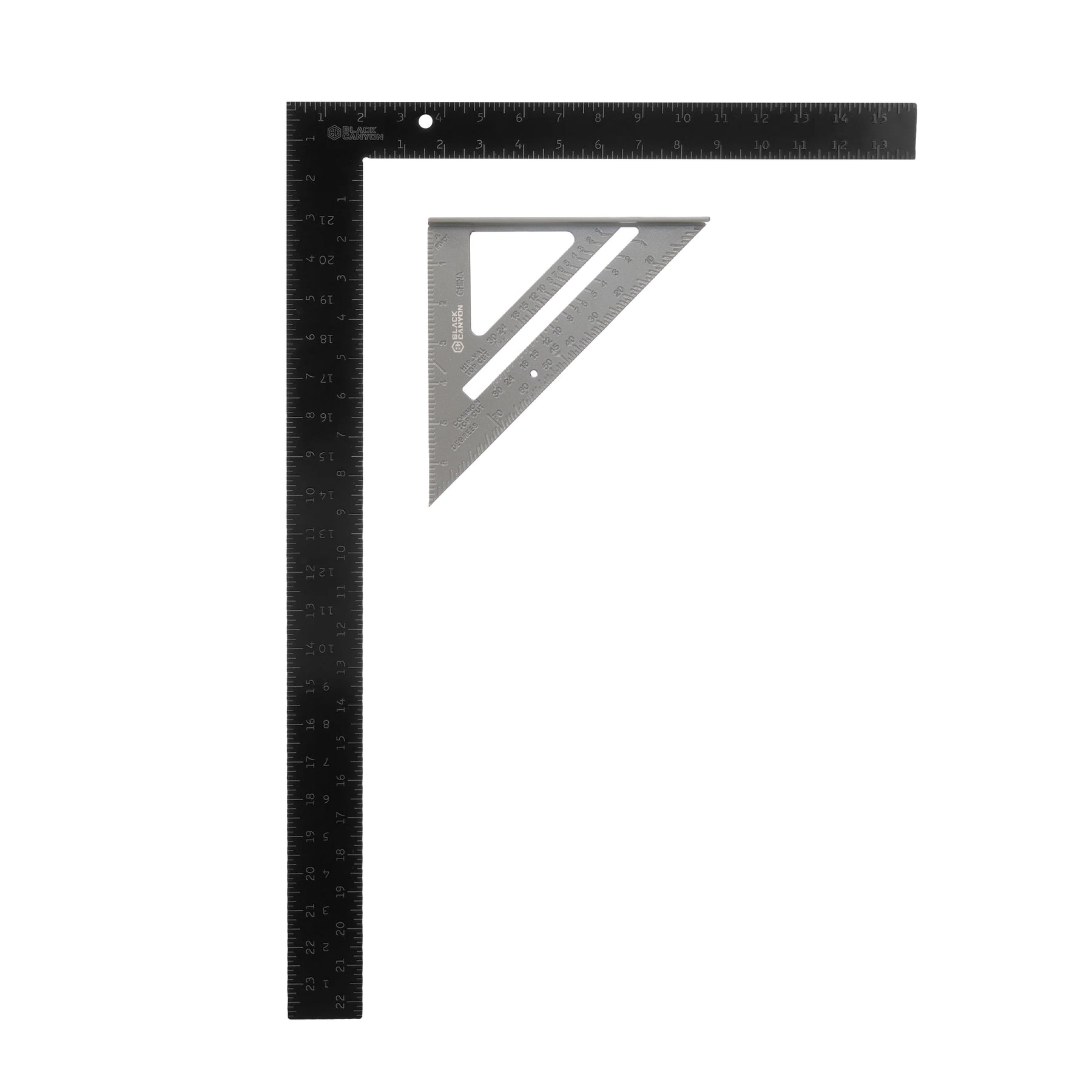 7 in Rafter Square and 16 in x 24 in Framing Square, Aluminum