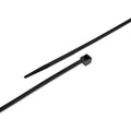 Cable Tie, 6 in Length, 40 lb Tensile Strength, Black, 100-Pack