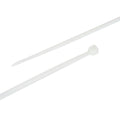 Cable Tie, 8 in Length, 40 lb Tensile Strength, Natural/White, 100-Pack