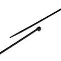 Cable Tie, 10 in Length, 40 lb Tensile Strength, Black, 100-Pack