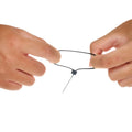 Cable Tie, 8 in Length, 50 lb Tensile Strength, Black, 100-Pack