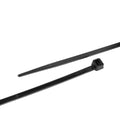 Cable Tie, 12 in Length, 50 lb Tensile Strength, Black, 100-Pack