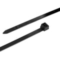 Cable Tie, 8 in Length, 120 lb Tensile Strength, Black, 100-Pack