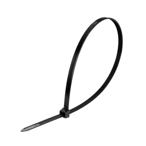 Cable Tie, 18 in Length, 120 lb Tensile Strength, Black, 50-Pack
