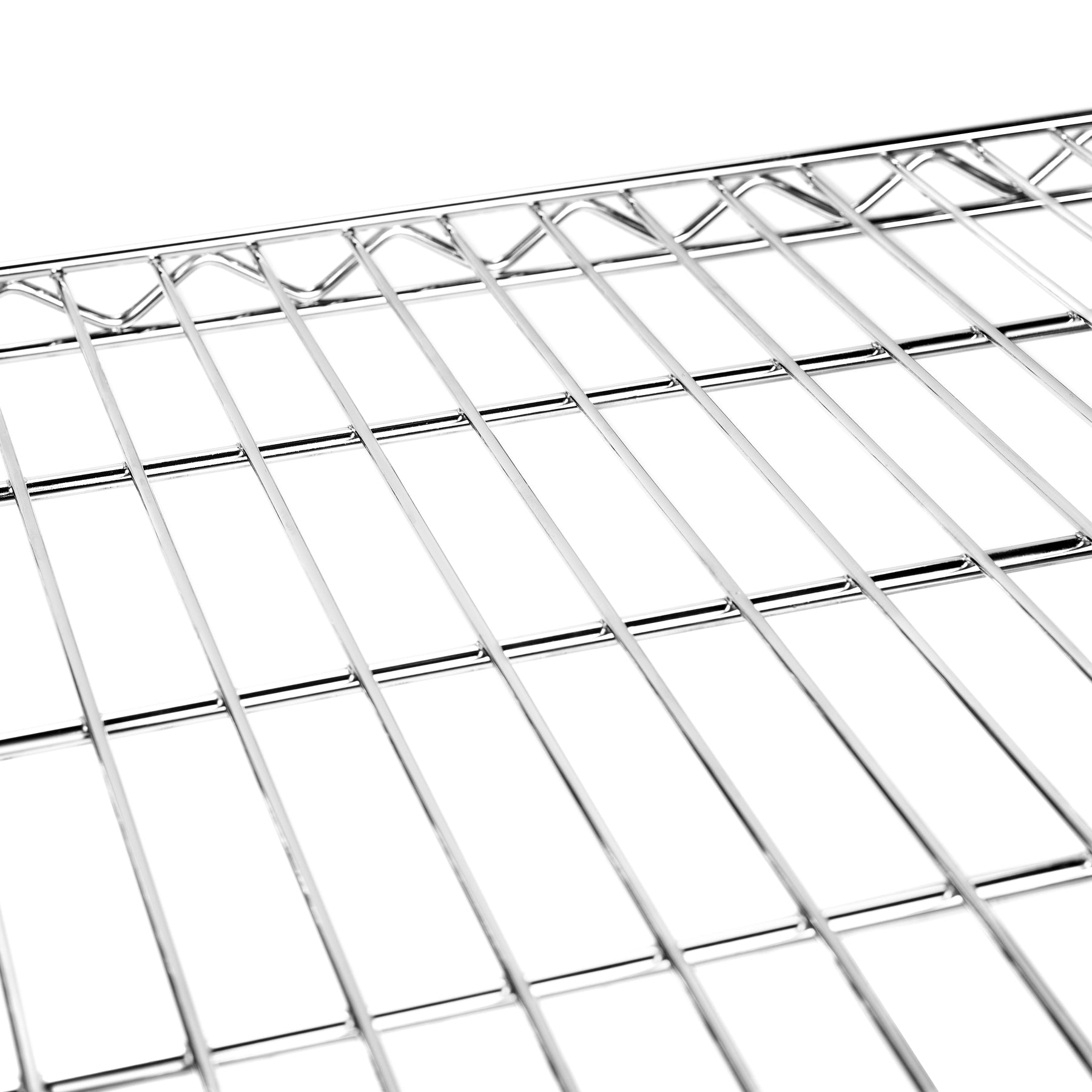 3-Shelf Chrome Utility Cart w/ Wheels, 550lb Capacity, 24" x 18" x 38"