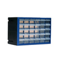 30-Drawer Small Parts Cabinet, Stackable, Clear, 14.17 × 7.09 × 9.45 in