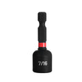 7/16" Impact Nut Driver, Magnetic Tip, 1-7/8" Length, 1 pc